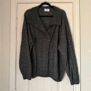 Old Navy Charcoal Cowl Neck Sweater